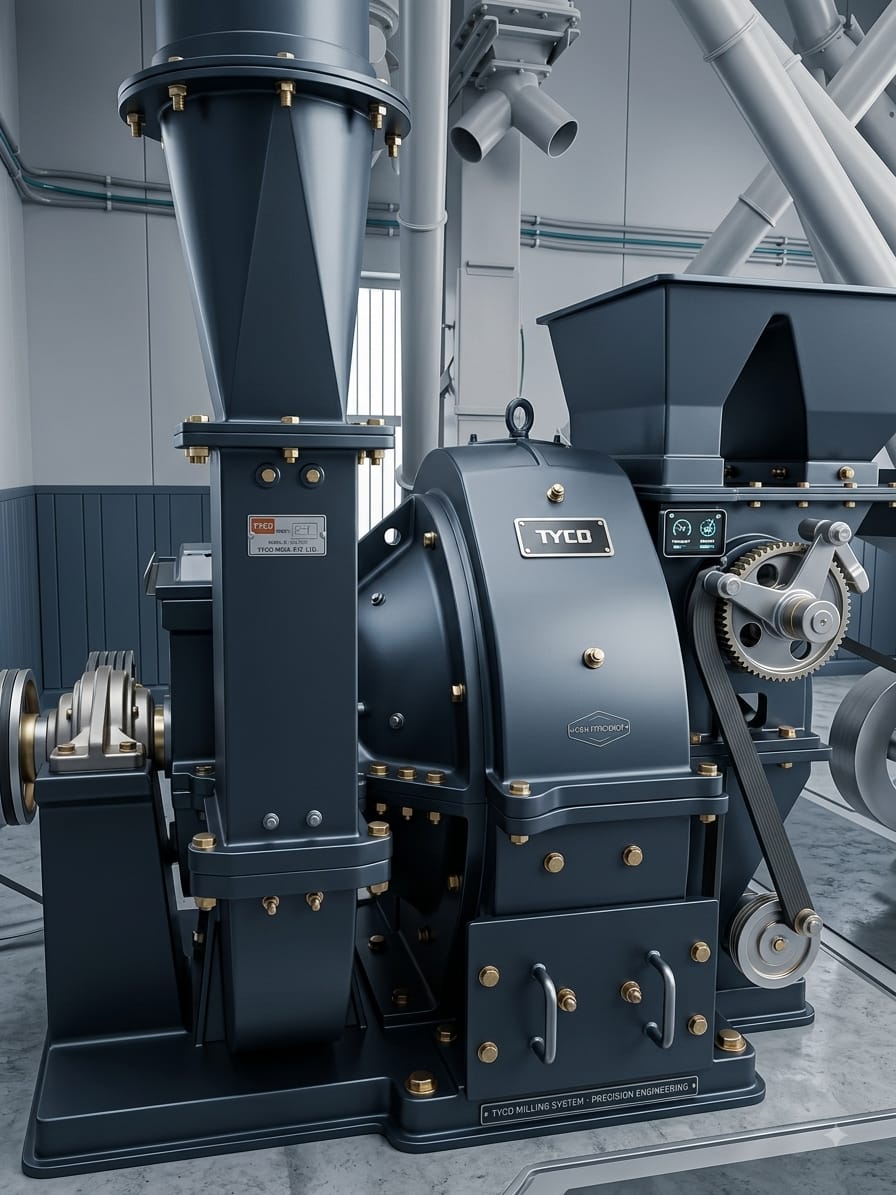 Industrial milling machine used for consistent grinding